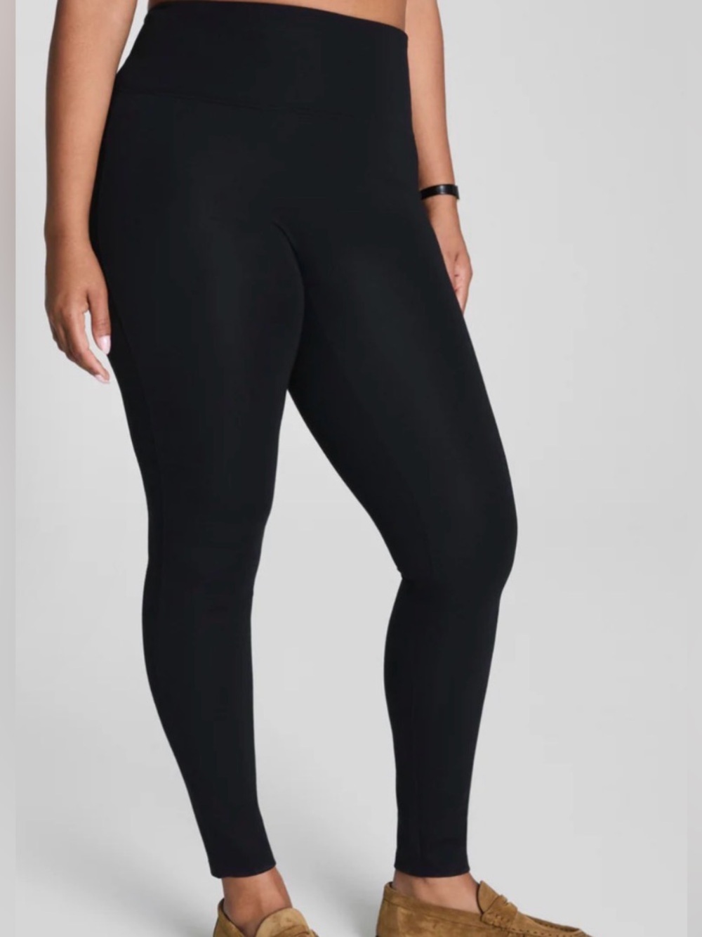 SPANX by Sara Blakey Women's Black High-Waist Leggings EUC women’s medium petite